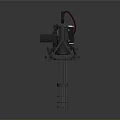 Multi Barrel Machine Gun With Tactical Metal Frame And Automatic Firing System Military Weapon Design