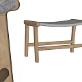 Nordic Shoe Changing Stool 3d model
