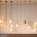 Stylish Multiple Pendant Lights With Various Designs For Modern Interior