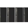 Modern security door single door 3d model