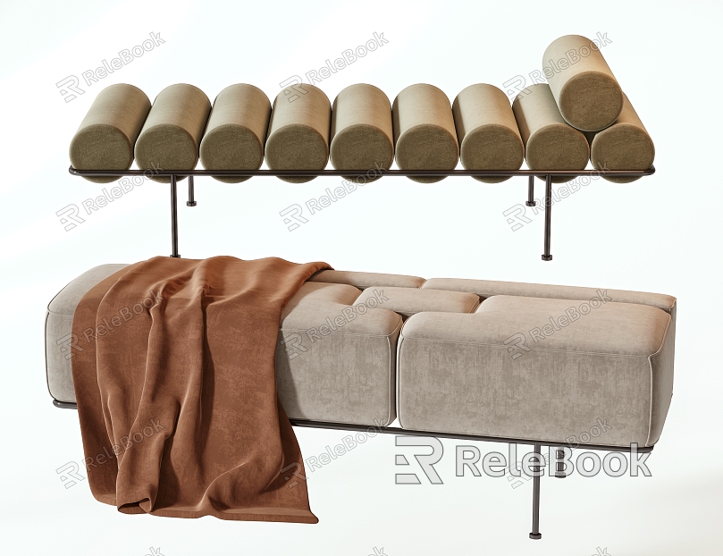 Modern Bed End Stool Bed End Stool Bench model