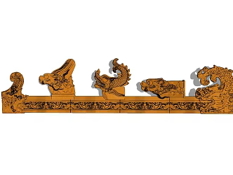 Forbidden City Chinese-style Roof Beast-Roof Accessories-Immortal Beast 3d model