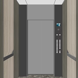 Modern Elevator Car Elevator Car 3d model