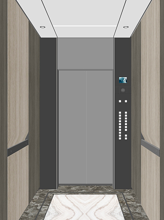 Modern Elevator Car Elevator Car 3d model