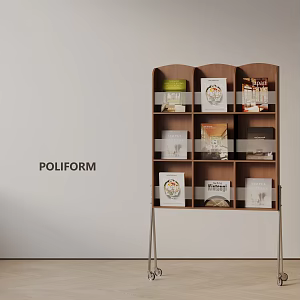 Modern Bookshelf 3d model