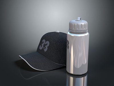 Hat Cup Plastic Cup Hat Realistic 3d model