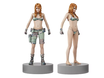 Modern Toy Woman Warrior Hand 3d model