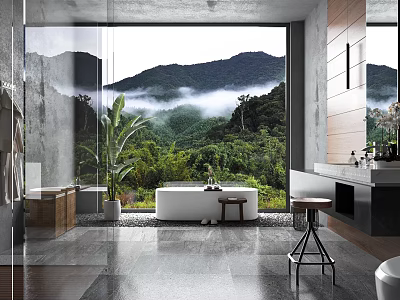 Modern toilet 3d model