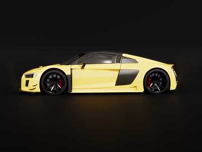 Audi R8 Super sports car Modification sports car 3d model