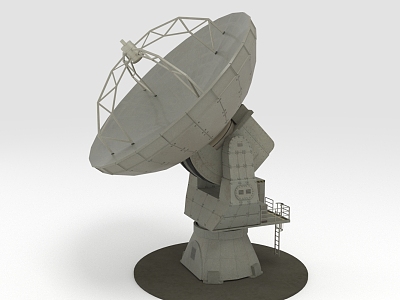 satellite antenna communication facility radio astronomical telescope satellite pot model