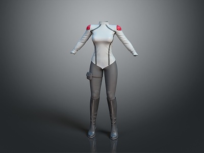 cosplay costume online game female warrior anime costume animation costume 3d model