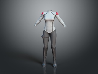 cosplay costume online game female warrior anime costume animation costume 3d model