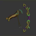 Crossbow Mechanical Crossbow Shift Bow and Arrow Shoot Far Equipment Weapons High-tech Crossbow 3d model