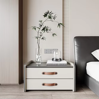 Modern bedside table 3d model