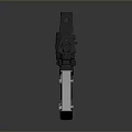 Modern Tactical Rifle With Gray Body Detachable Magazine And Scope Mount