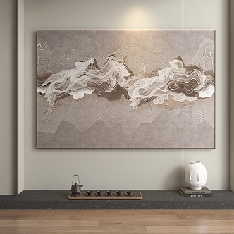 New Chinese Decorative Painting 3d model