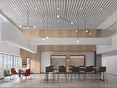 Modern Leisure Area Water Bar Leisure Area 3d model
