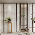 New Chinese Partition Screen 3d model
