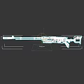 Intricate Military Rifle With Long Barrel Wooden Stock And Metal Components