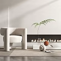 Modern single sofa 3d model