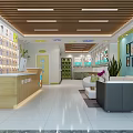 Bright Modern Pet Home Interior Featuring Reception Desk Display Walls And Comfortable Seating