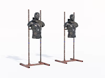 Old shooting target 3d model Old shooting target 3d model