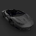 Gray Convertible Sports Car With Sleek Aerodynamic Design And Modern Styling