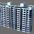 High Rise Residential Building With Modern Design Multiple Balconies And Symmetrical Structure