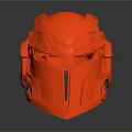 Red Fashionable Helmet With Unique Design And Modern Protective Features