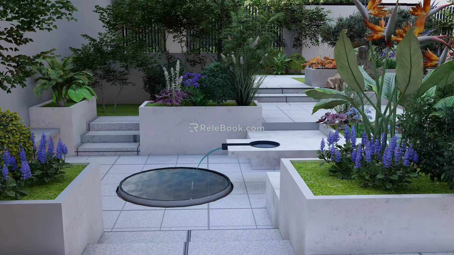Courtyard 3d model