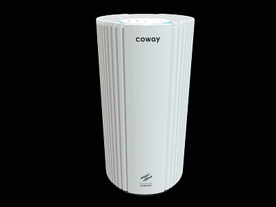 Coway AP-1019C White Cylindrical Air Purifier for Home Daily Use 3d model