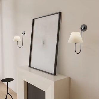 Simple wall lamp 3d model