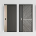 Stylish Modern Security Doors With Various Design Patterns And Secure Locks 3d model