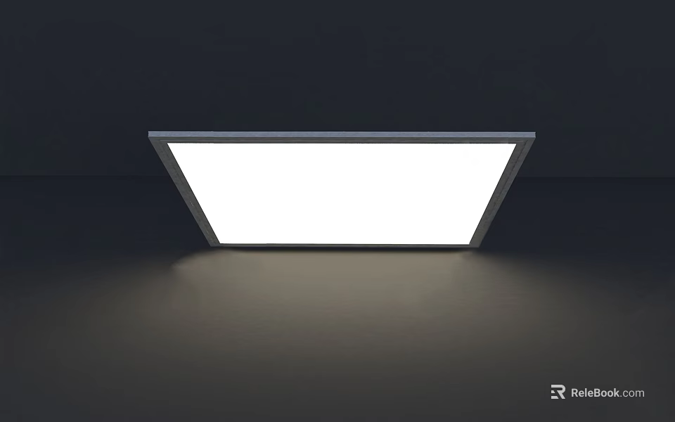 Bright Square Flush Mounted Ceiling Light With Modern Design For Home 3d model 