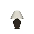 Middle Ancient Style Table Lamp Modern Table Lamp Creative Table Lamp Pottery Pot Table Lamp Fabric Table Lamp 3d model