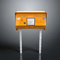 Mailbox mailbox mailbox tin mailbox old mailbox items 3d model