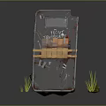 Shield Defense Weapon Ancient Shield Iron Shield Protective Shield Wooden Shield Ancient Weapon Cold Weapon 3d model