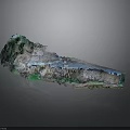 Colorful Natural Mineral Specimen With Green Blue White Hues And Shiny Crystal Texture