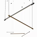 Pendant lamp Linear pendant lamp combination 3d model