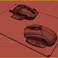 Modern Mouse Series Gaming Mouse 3d model