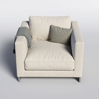 Modern Single Sofa Single Card Seat Sofa 3d model