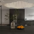 Modern Living Dining Room Interior With Sofa Coffee Table Area Rug And Large Windows
