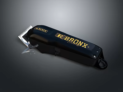 Black BRONX Professional Electric Hair Clipper For Personal Grooming And Haircut 3d model