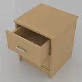 Wooden Nightstand With Two Drawers Light Wood Finish Simple Modern Design