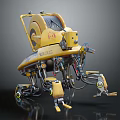 Modern Robot Warrior Rope Robot Police 3d model