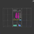 Modern Wardrobe Interior Design With Glass Doors Hanging Space And Drawers