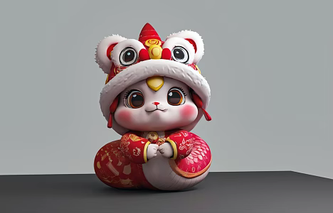 Baby Snake Year of the Snake Baby Snake Year of the Snake Cute Snake 3d model