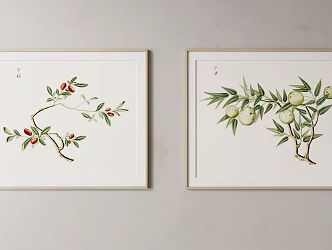 Modern Plant Painting Plant Decorative Painting 3d model