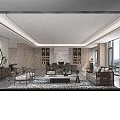 Modern New Chinese Executive Office With Warm Wooden Interior And Comfortable Reception And Working Space