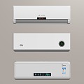 Modern wall-mounted air conditioner 3d model